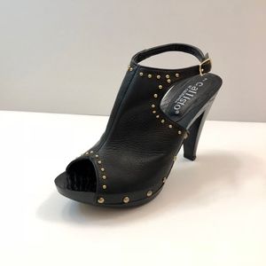 CALLISTO of California sz 6.5 black sandal